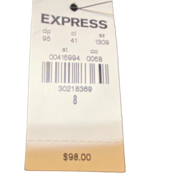 Express Black Tall Boots Buckle Accent Heel New with Tags Women Sz 8 - Picture 3 of 13